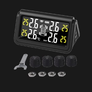Solarny system TPMS z 4 czujnikami zewnętrznymi 