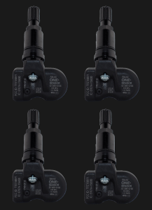 4 szt. TPMS czujniki uniwersalne One-Sensor z zaworem czarnym