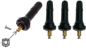 Zawór do czujnika TPMS Schrader  2w1 4szt