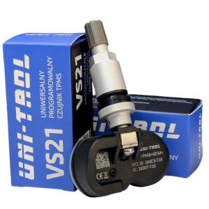 Uni-Trol VS-21 Uniwersalny programowalny czujnik TPMS z zaworem srebnym